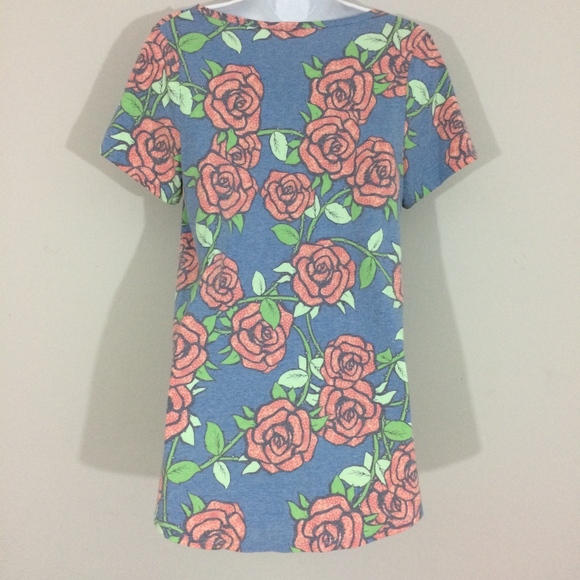 LuLaRoe Womens S Floral Simply Comfortable T-Shirt - Picture 4 of 6
